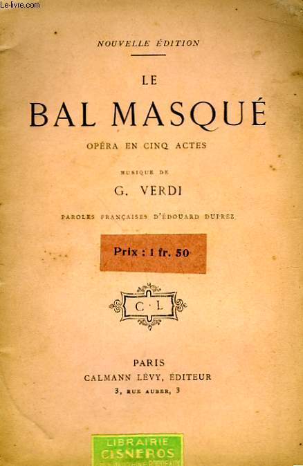 LE BAL MASQUE.