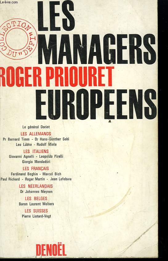 LES MANAGERS EUROPEENS.
