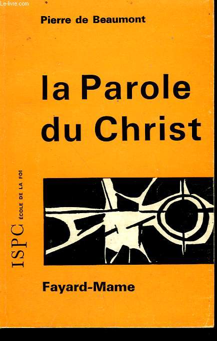 LA PAROLE DU CHRIST.