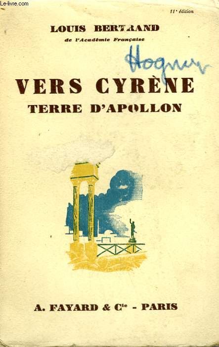 VERS CYRENE. TERRE D'APOLLON.