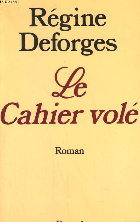 LE CAHIER VOLE.