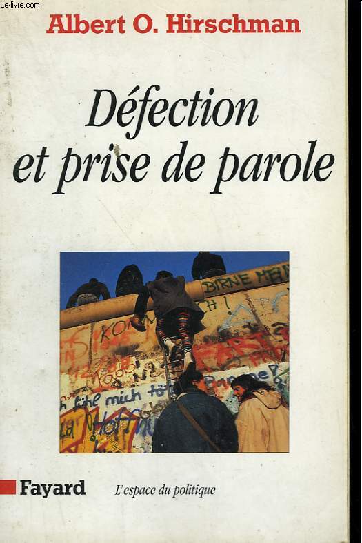 DEFECTION ET PRISE DE PAROLE.