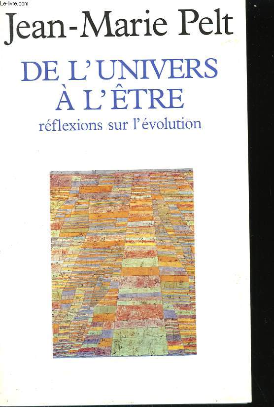 DE L'UNIVERS A L'ETRE. REFLEXIONS SUR L'EVOLUTION.