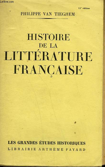 HISTOIRE DE LA LITTERATURE FRANCAISE.