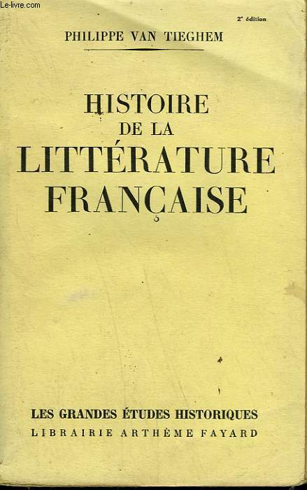 HISTOIRE DE LA LITTERATURE FRANCAISE.