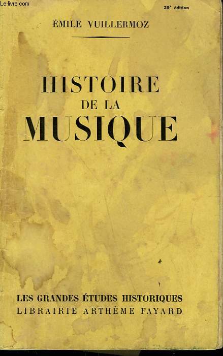 HISTOIRE DE LA MUSIQUE.