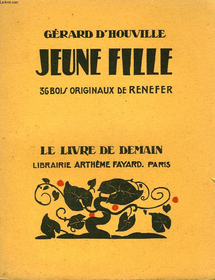 JEUNE FILLE. 36 BOIS ORIGINAUX DE RENEFER. LE LIVRE DE DEMAIN N 79.