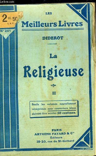 LA RELIGIEUSE - TOME 2