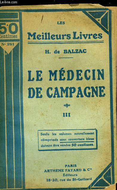 LE MEDECIN DE CAMPAGNE - TOME 3