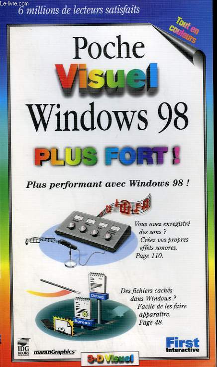 POCHE VISUEL WINDOWS 98 PLUS FORT !