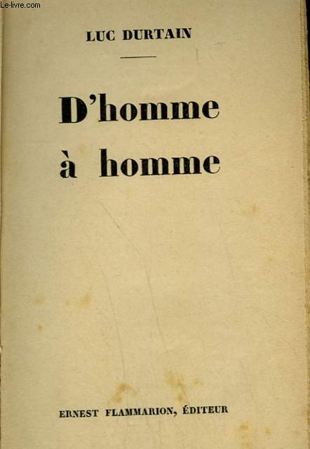 D'HOMME A HOMME.