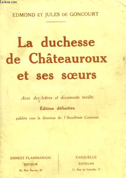 LA DUCHESSE DE CHATEAUROUX ET SES SOEURS.