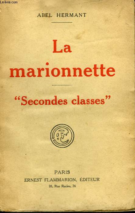 LA MARIONNETTE. SECONDES CLASSES.