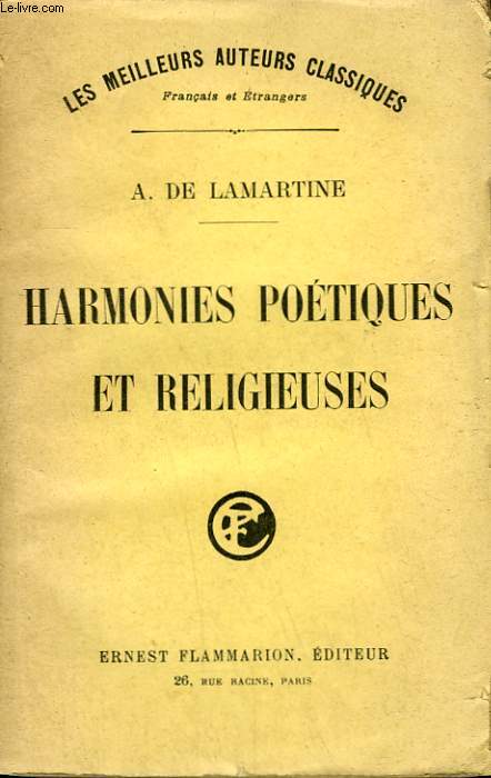 HARMONIES POETIQUES ET RELIGIEUSES.