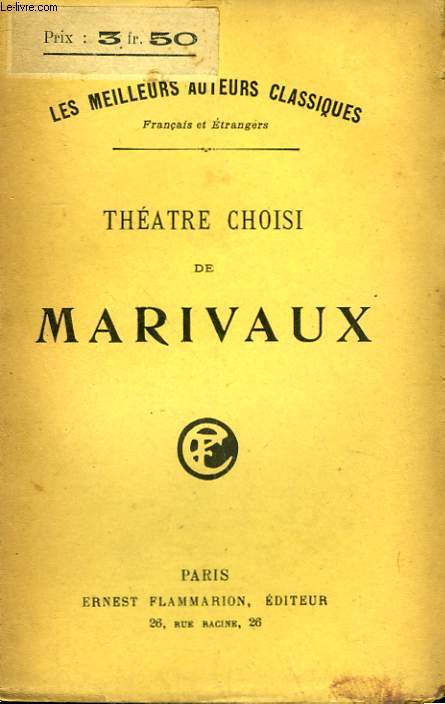 THEATRE CHOISI DE MARIVAUX.