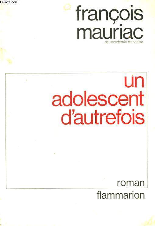 UN ADOLESCENT D'AUTREFOIS.