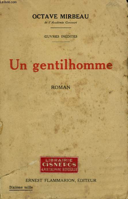 OEUVRES INEDITES . UN GENTILHOMME.