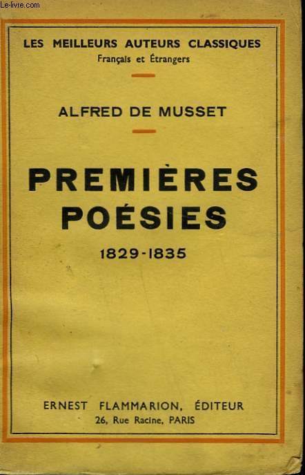 PREMIERES POESIES. 1829 -1835.
