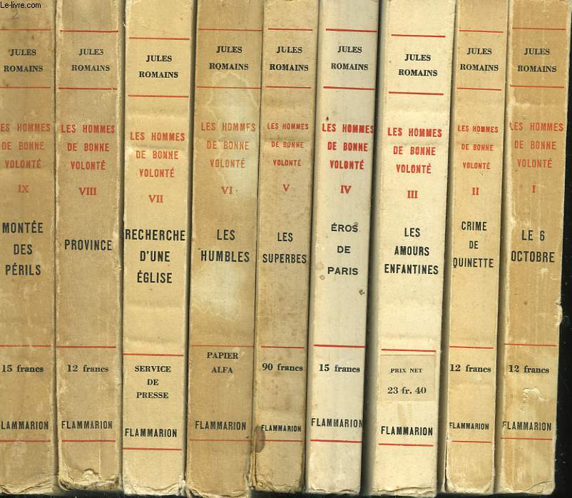 LES HOMMES DE BONNE VOLONTE. EN 27 TOMES.