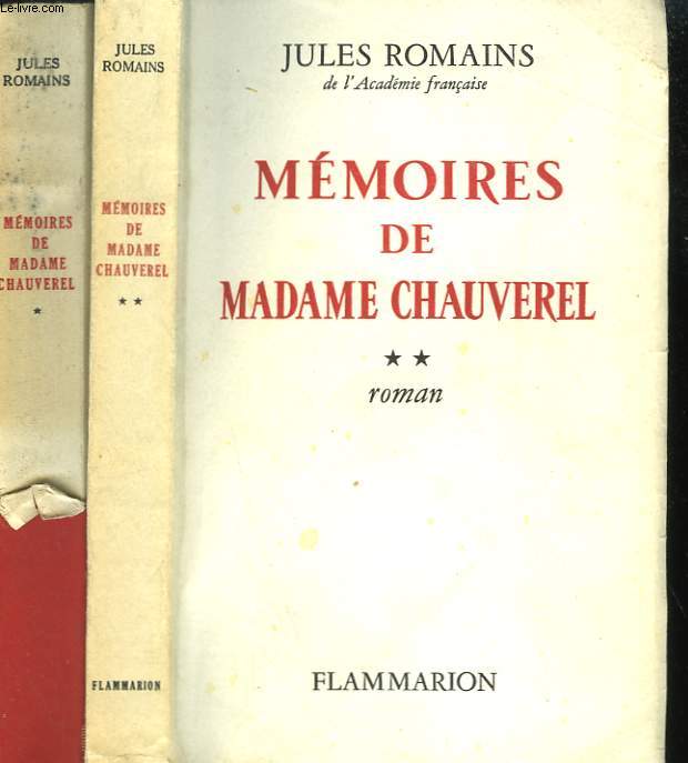 MEMOIRES DE MADAME CHAUVEREL. EN 2 TOMES.