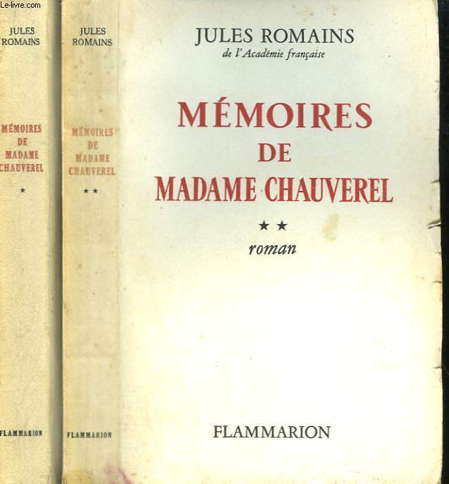 MEMOIRES DE MADAME CHAUVEREL. EN 2 TOMES.