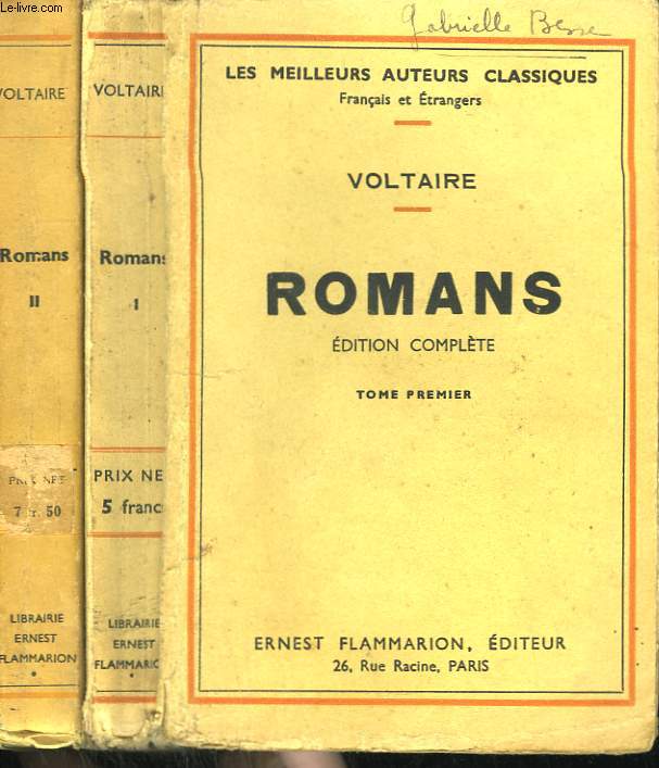 ROMANS. EDITION COMPLETE. EN 2 TOMES.
