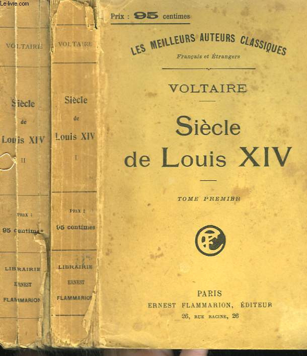 SIECLE DE LOUIS XIV. EN 2 TOMES.