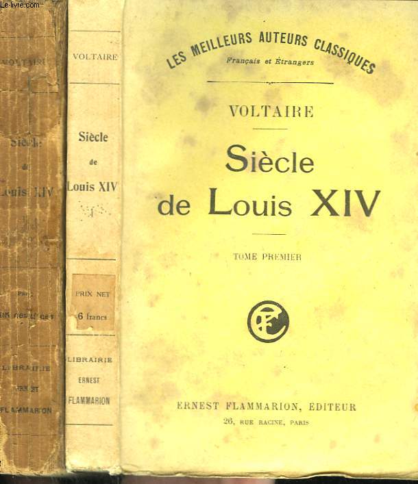 SIECLE DE LOUIS XIV. EN 2 TOMES.