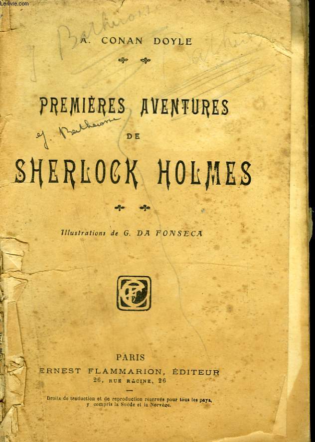 PREMIERES AVENTURES DE SHERLOCK HOLMES.