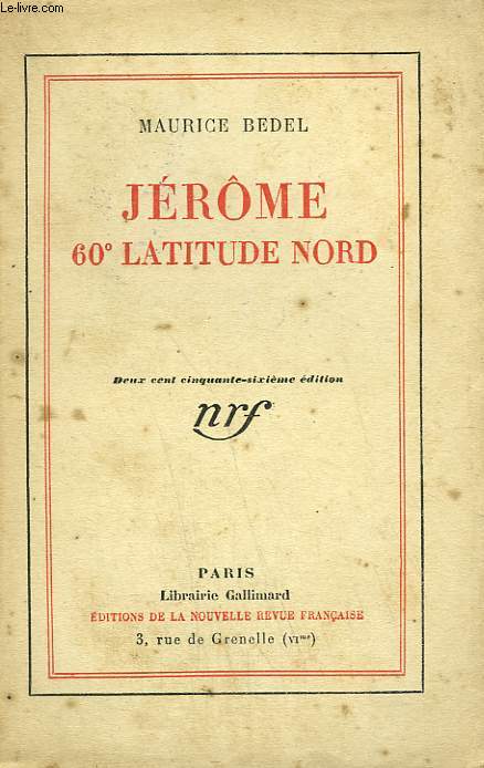 JEROME 60 LATITUDE NORD.