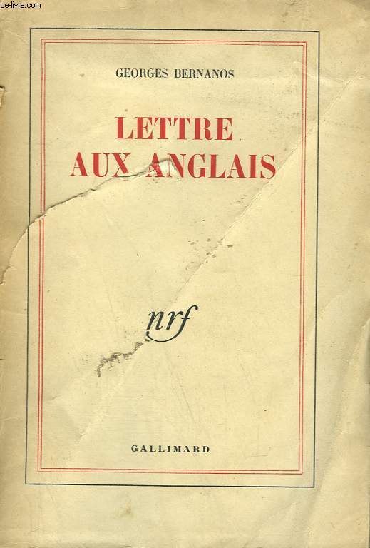 LETTRE AUX ANGLAIS.