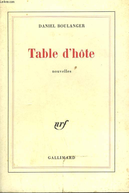 TABLE D'HTE.