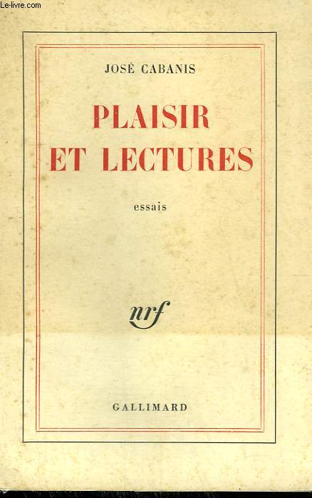 PLAISIR ET LECTURES.