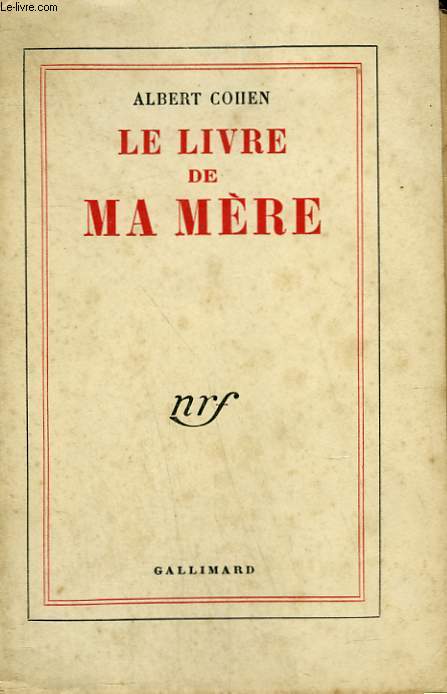 LE LIVRE DE MA MERE.