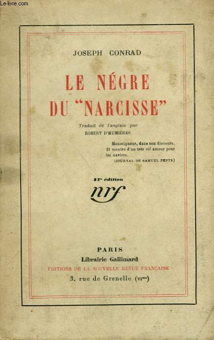 LE NEGRE DU NARCISSE.