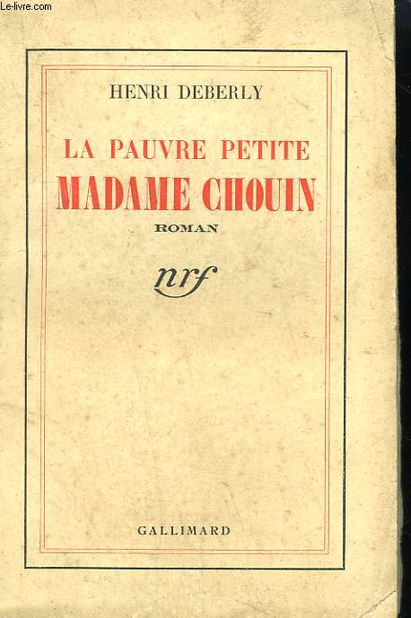 LA PAUVRE PETITE MADAME CHOUIN.