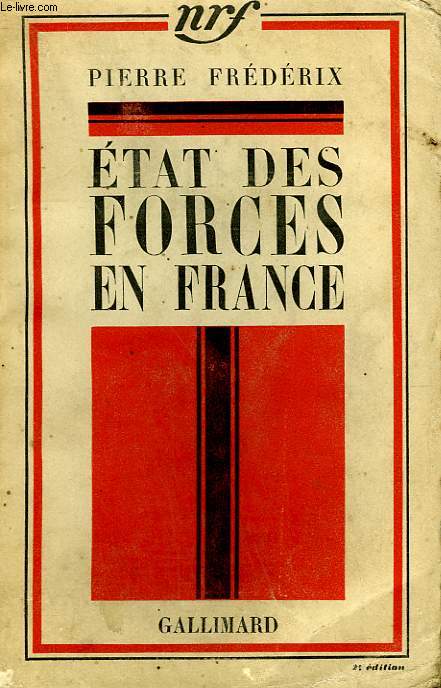 ETAT DES FORCES EN FRANCE.