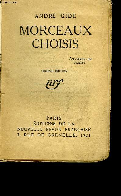 MORCEAUX CHOISIS.