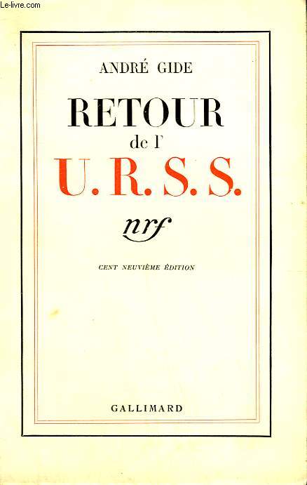 RETOUR DE L'U.R.S.S.