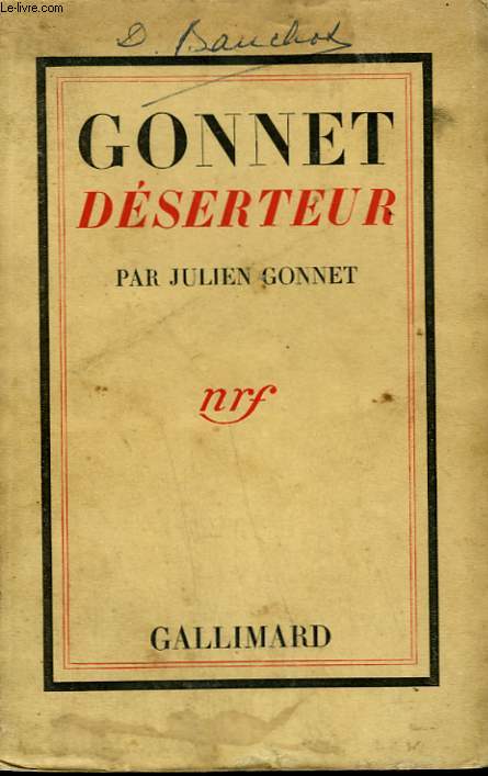 GONNET DESERTEUR.