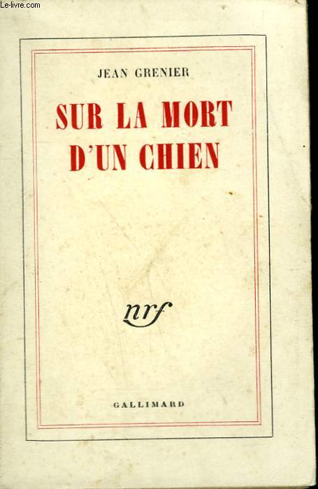 SUR LA MORT D'UN CHIEN.