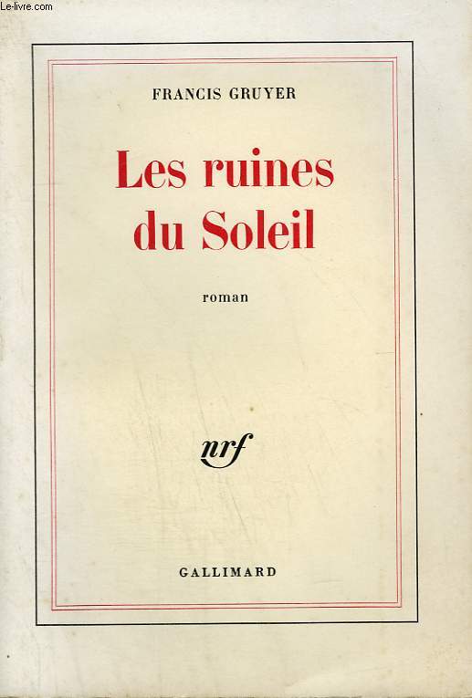 LES RUINES DU SOLEIL.