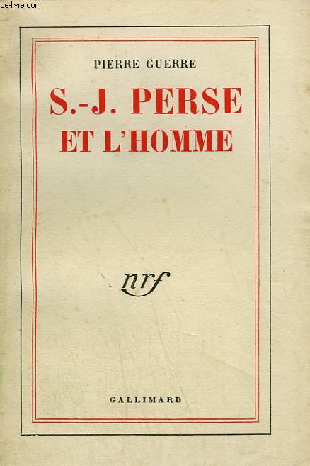 S.-J. PERSE ET L'HOMME.
