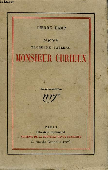 GENS. TROISIEME TABLEAU. MONSIEUR CURIEUX.