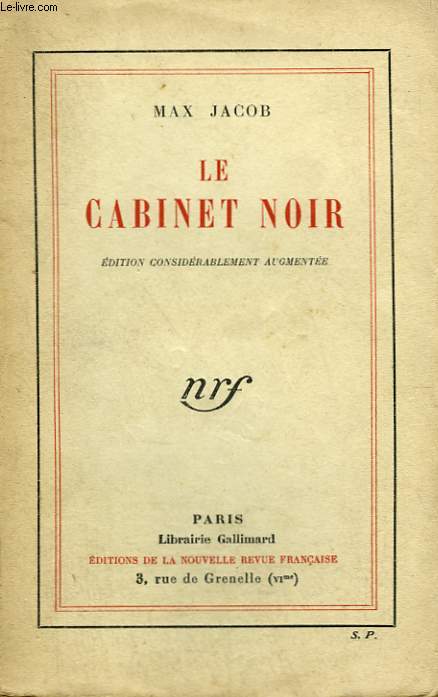 LE CABINET NOIR.