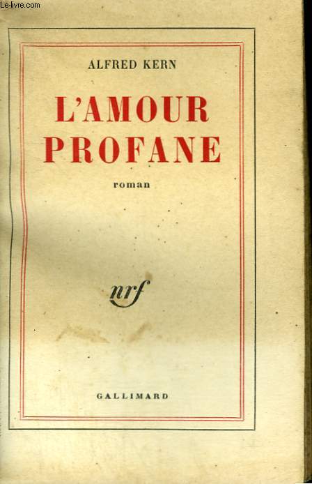 L'AMOUR PROFANE.