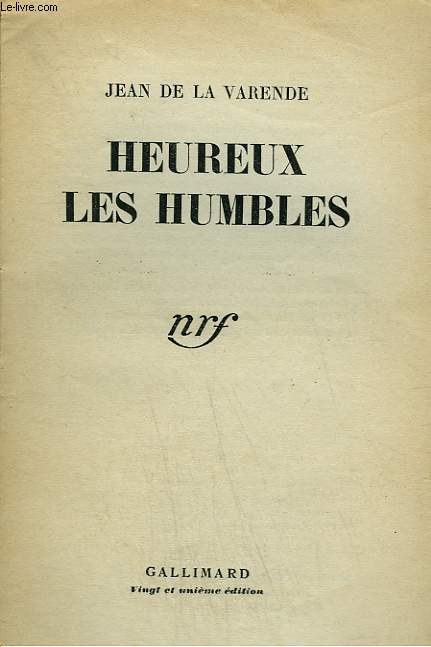 HEUREUX LES HUMBLES.