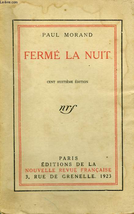 FERME LA NUIT.