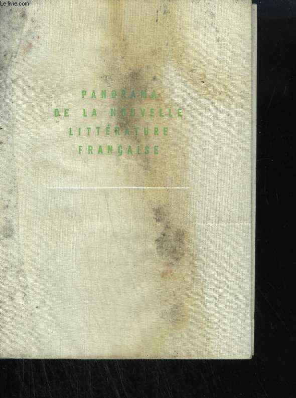 PANORAMA DE LA NOUVELLE LITTERATURE FRANCAISE.