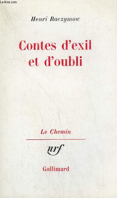 CONTES D'EXIL ET D'OUBLI.